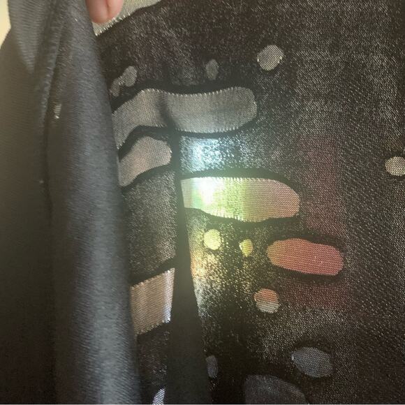 Black Metallic | Distressed Medium Pullover | Allen B. Schwartz | Black Ripped - Picture 11 of 11